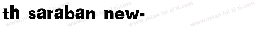 th saraban new字体转换